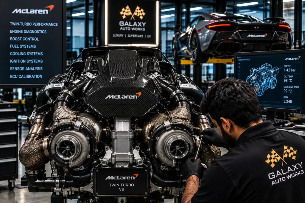 McLaren active hydraulic suspension system