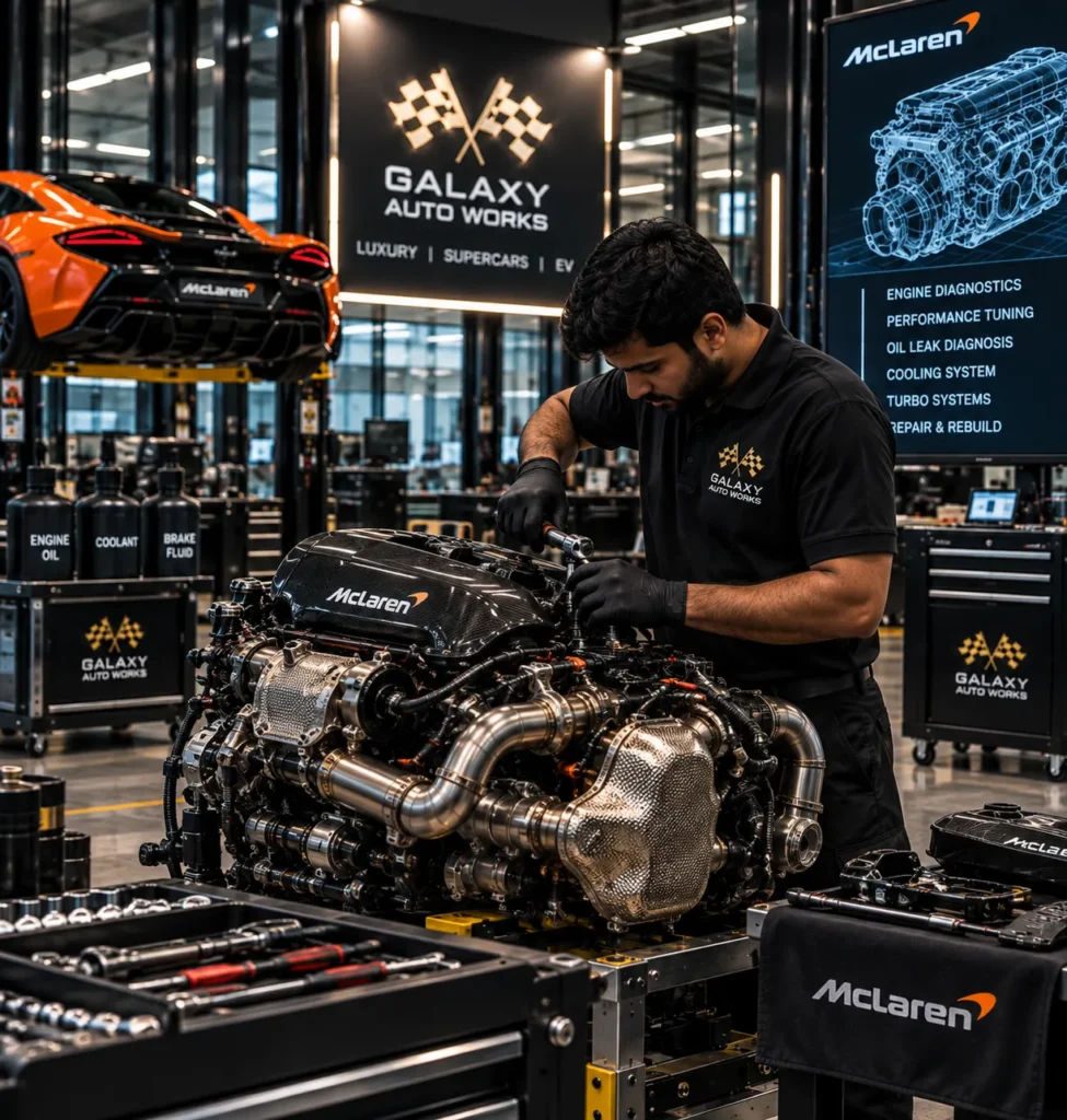 Suspension and brake repair for McLaren in Mumbai