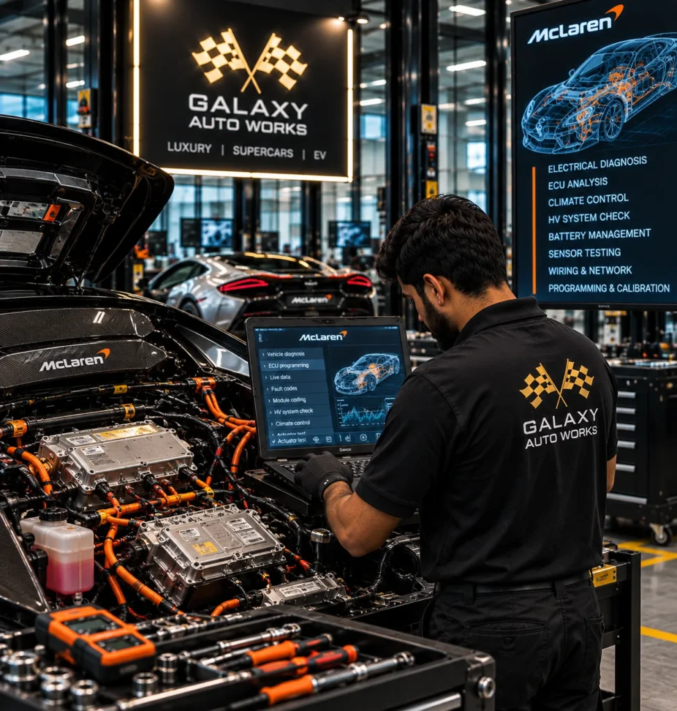 Electrical ECU and AC repair for McLaren in Mumbai