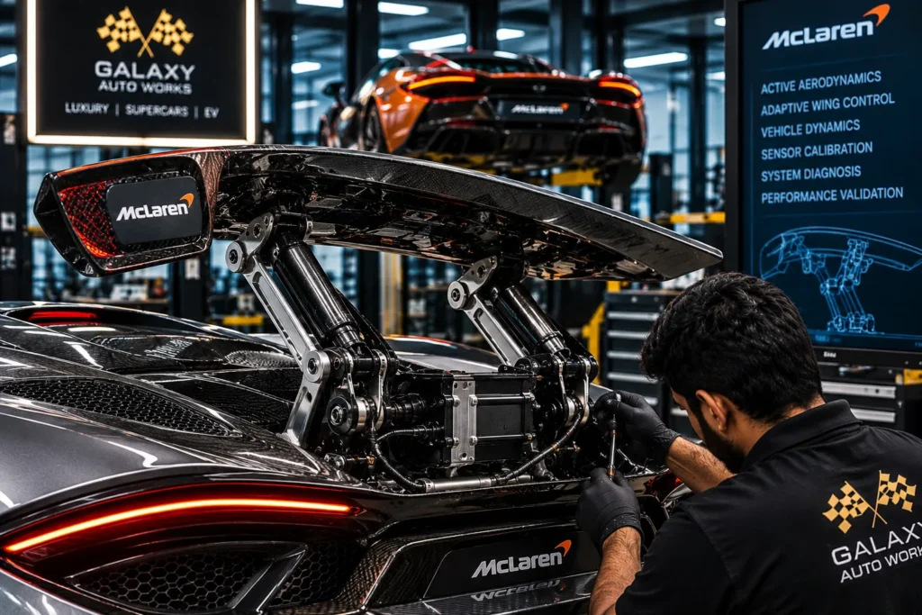 McLaren active aerodynamics system